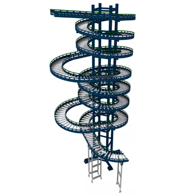 Спиральный складской лифт