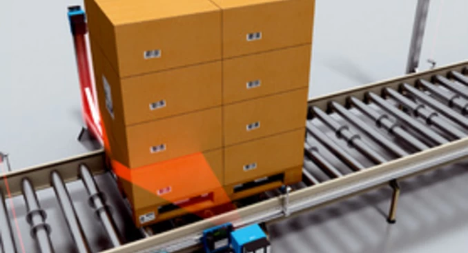 Считывание всех штрихкодов или RFID меток грузов и со всех коробок на паллете